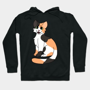 Calico Cat Sitting Hoodie